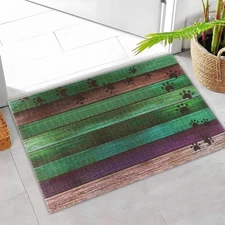 Colorful Door Mat 23.6" x 35.4" Waterproof and Stain-Resistant Front Door Mat...
