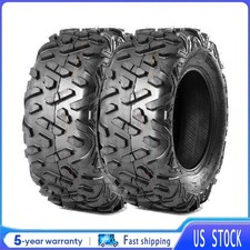 2Pcs Heavy Duty All-Terrain Mud ATV/UTV Tires AT25X10-12 25X10X12 6PR Tubeless