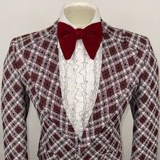 Clubman Jacket Blazer Tuxedo Suit Coat Vtg 60s 70s Disco Wedding Mens Small 38