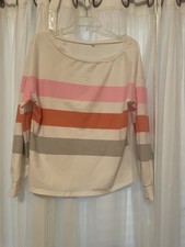 Women's Green Oversized Top Small, Off-Shoulder, Long Sleeve