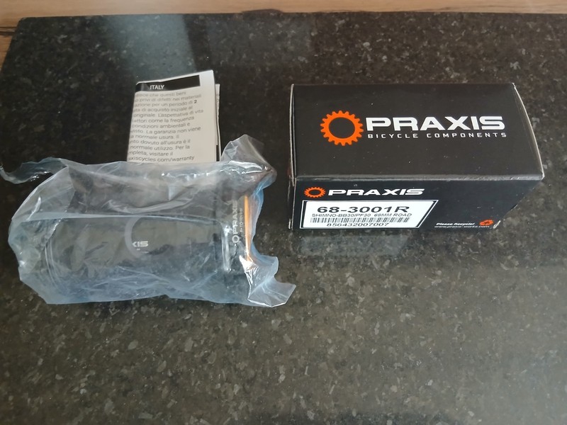 Praxis BB30/PF30 68mm to Shimano 24mm Bottom Bracket Converter