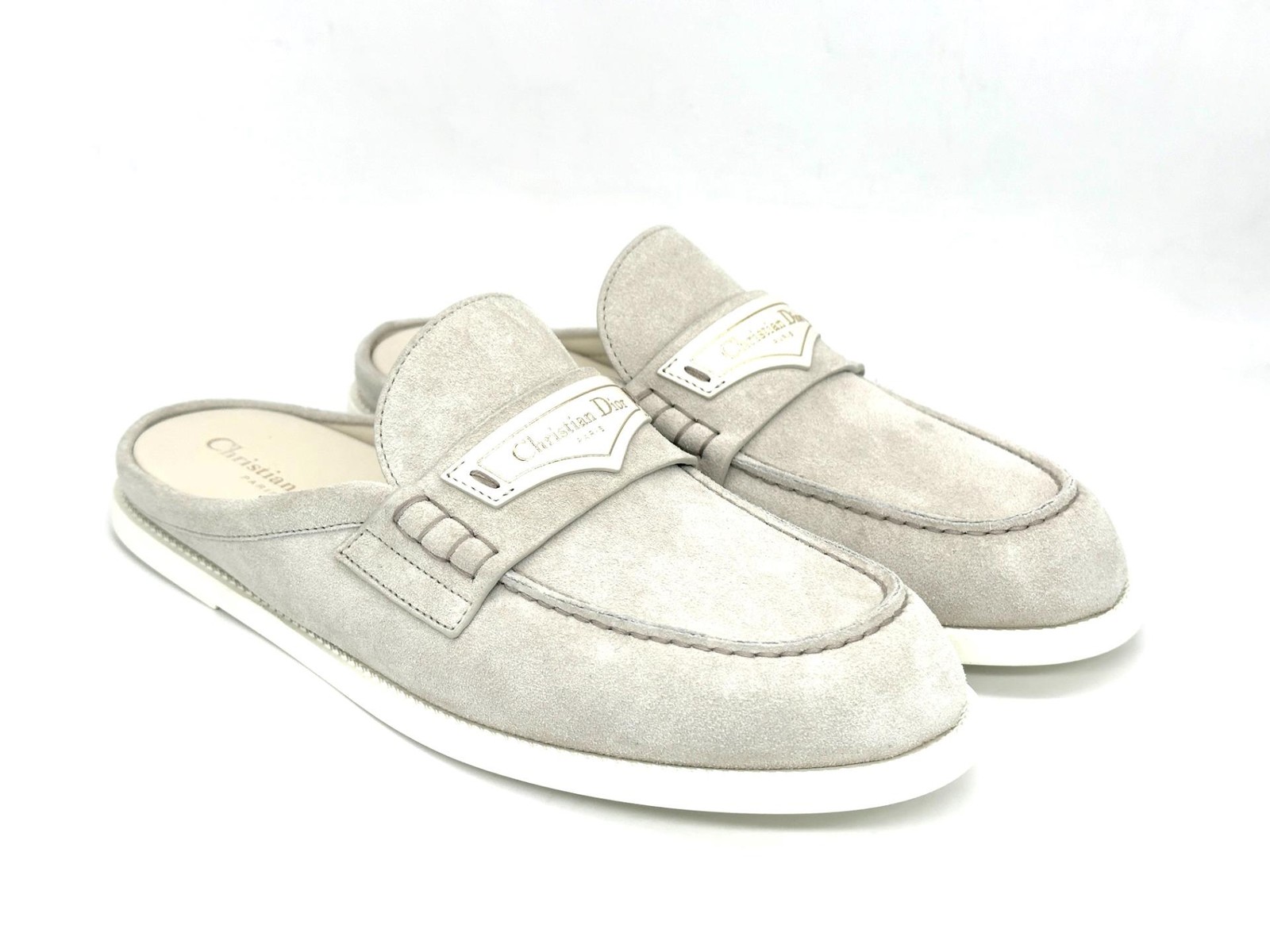 DIOR BOY Suede Flat Mule Sandals Slides Loafers Shoes $1000 thumbnail 11