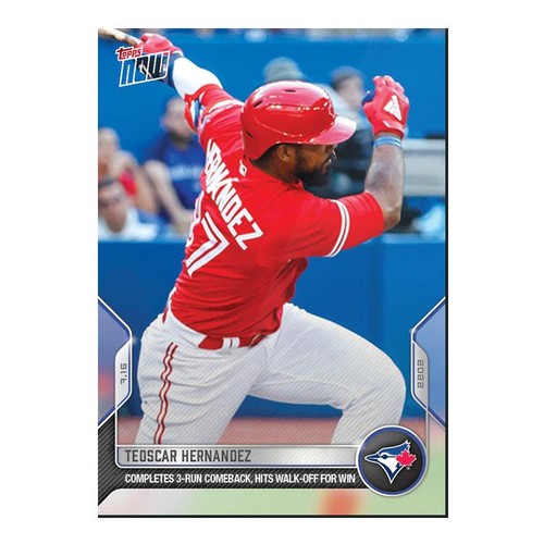 2022 Topps Now 542 Teoscar Hernández