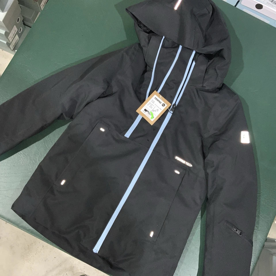 Reima Perille - ReimaTec wasserdichte Kinder Skijacke, schwarz, Größe 10Y - Bild 4 von 4