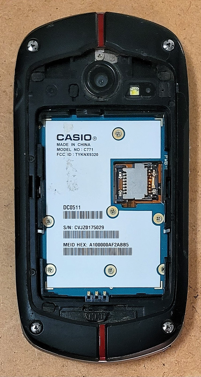 Casio G'zOne Commando C771 - Black and Gray ( Verizon ) Android