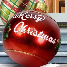 Christmas Inflatable Decorations Ball, 23.6 Inch PVC Giant Inflatable Ball, X...