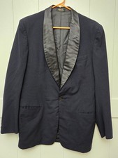 Vintage- After Six By Rudofker, Tuxedo Jacket/Suit Blazer, Navy, Mens 39 Reg