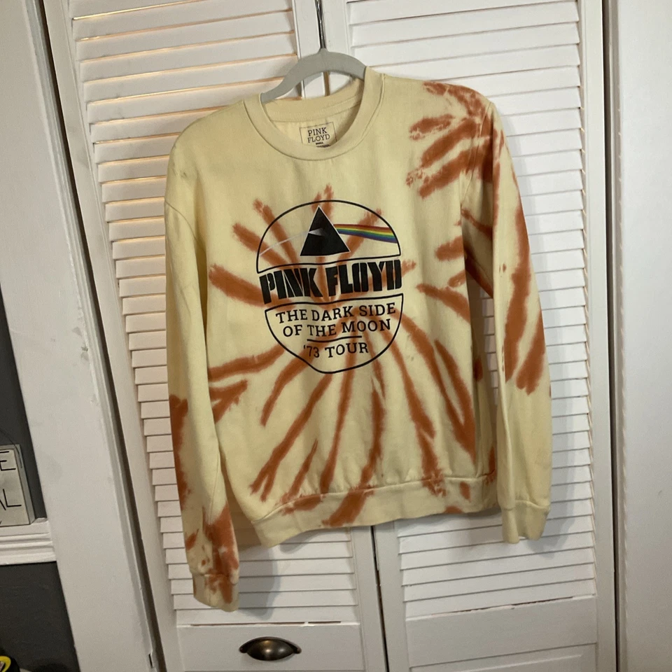 Pink Floyd El Lado Oscuro de la Luna Mujer Beige Marrón Sudadera Cuello Redondo S Foto 2 de 4