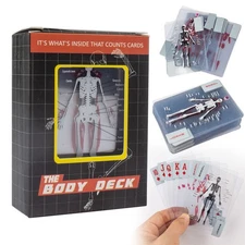 Unique The Body Deck Card,Transparent 3D Image of The Human Anatomy Playing Card