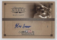 2007 TRISTAR Elegance Signature Marks Max Sapp #SM-MS Auto 1nr3