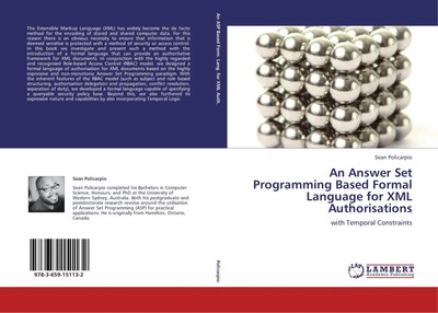 Sean Policarpio | An Answer Set Programming Based Formal Language for XML...