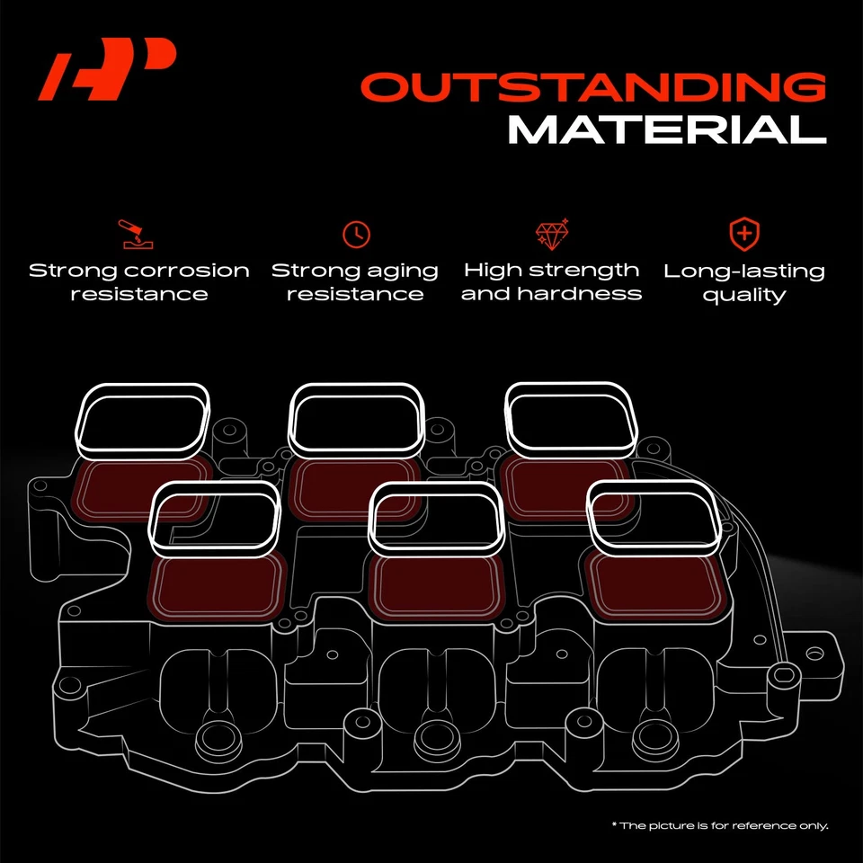 Juego de juntas de colector de admisión de motor A-Premium inferior para Mercedes-Benz C230 03-05 Foto 3 de 4