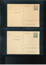 Sammlung BRD / Bund Heuss Ganzsachen P18-P58 inkl. P29, P50, P52, P56, P58 + FP