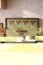 Vintage Garner Ware Chlebak z 4 szufladami na mąkę Cukier Kawa Herbata