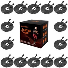14 Pack Adjustable PVC Jump Rope for Cardio Fitness - Versatile Jump Rope for...