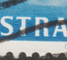 1956 MELBOURNE OLYMPICS 2/- "WHITE FLAW ON "T" OF AUSTRALIA" BW 335D