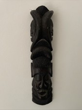 Angolan Decorative Face Mask Wall Sculpture. Imported in 2000, Age unknown
