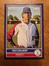 2026 Onyx Vintage Roch Cholowsky Purple Border Parallel Card SP#115/150