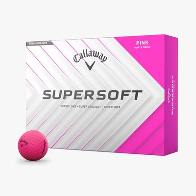 Callaway Supersoft 2025 12 Golfbälle Matt Pink
