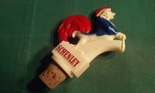 Vintage Schenley Whiskey Rooster Liquor Spout Bottle Pourer Topper Stopper