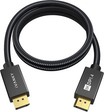 8K Displayport 1.4 Cable 3Ft, VESA Certified DP to DP Cord 3.3Ft, 8K 60Hz, 4K 2