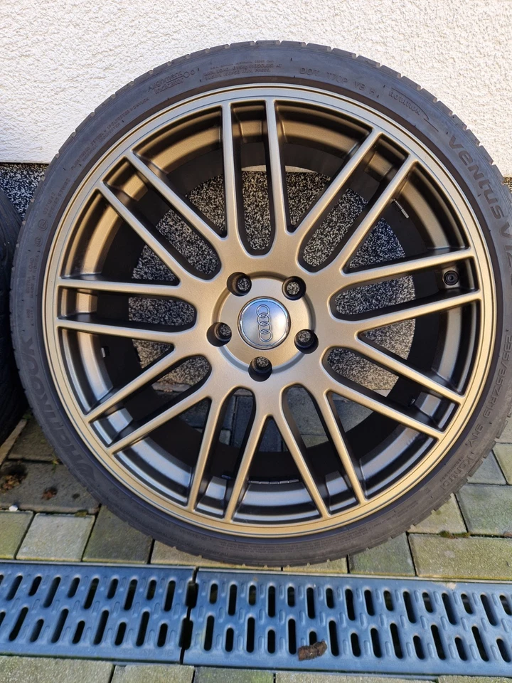 ALUFELGEN ASA GT1 8,5 X 19 9,5 X 19 ET35 5X112 KOMPLETT MIT REIFEN NEUWERTIG - Bild 4 von 4