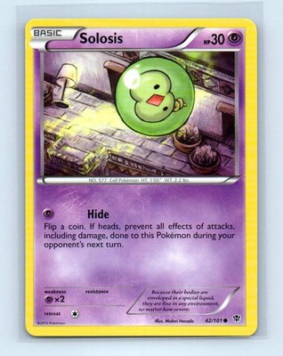 Pokemon tcg Plasma Blast Solosis Lightly played