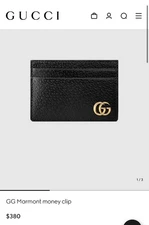 Gucci Marmont Card Holder & Money Clip Wallet!