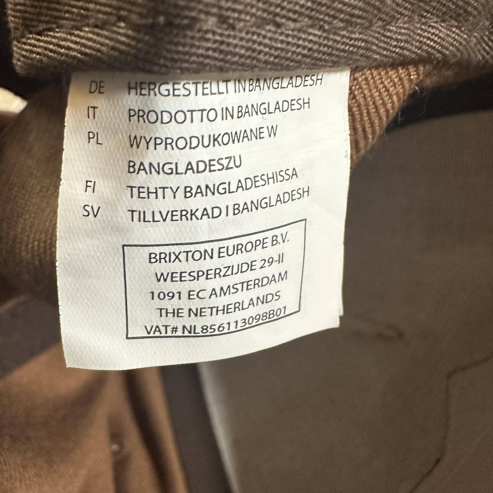 Brixton Hat Cap Snap Back Brown Patch Flat Brim M… - image 9