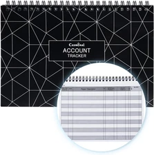 CASMONAL A5 Check Registers for Personal Checkbook, Big Checkbook Register & Fin