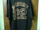 GIANTS MCCUTCHEN MAJESTIC T SHIRT WITH NUMBER 22 SIZE 2XL