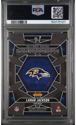 2025 Panini Mosaic Lamar Jackson Kaleidoscopic PSA 10 Baltimore