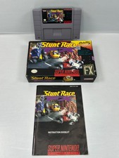 Stunt Race FX SNES Super Nintendo Game + Manual + Box - Tested