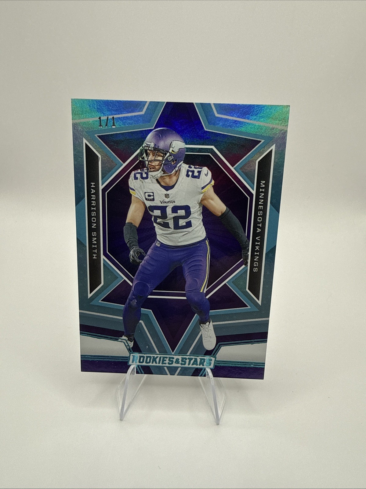Harrison Smith 1/1 2023 Panini Rookies & Stars Platinum Vikings One of One!