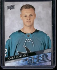 Josef Korenar 2020-21 Upper Deck #715 RC San Jose Sharks Young Guns