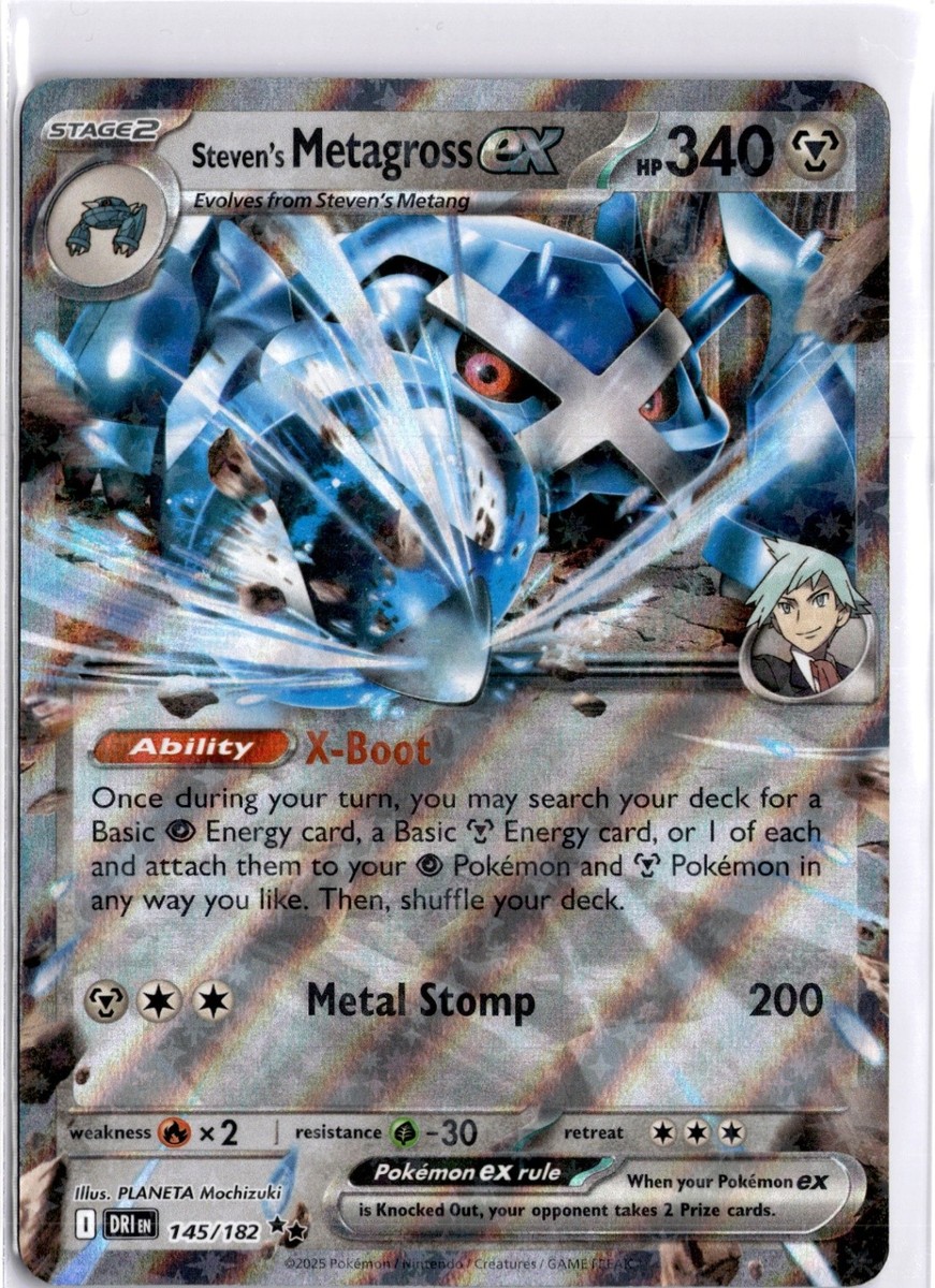 Steven's Metagross ex Double Rare SV10: Destined Rivals 145/182 NM
