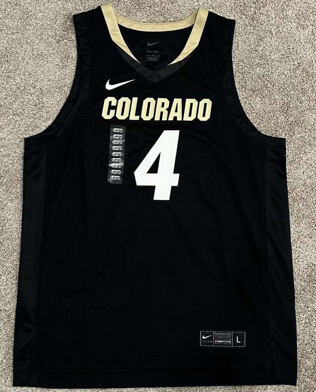 Brand New Nike Colorado Buffaloes Basketball #4 Jersey. Men’s Size L