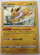 Pokemon TCG - Jolteon 047/185 Holo Promo  Rare Cosmos Holo Card