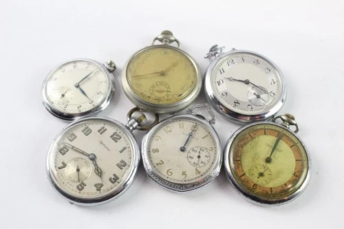Vintage Open Face Pocket Watches Waltham Olma Hand Wind SPARES/REPAIRS/PARTS