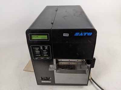 SATO M-84Pro Industrial Barcode Label Printer Powers On Offline Mode AS IS 1548