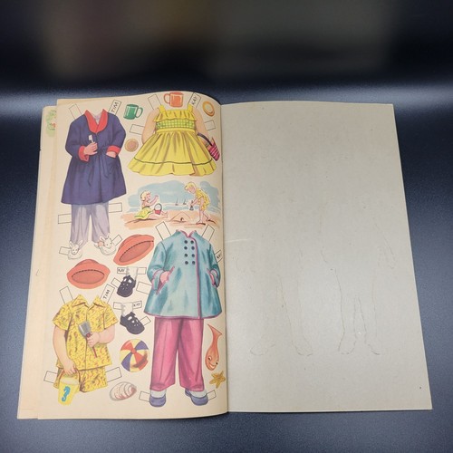 Whitman Little Brothers & Sisters 8.5" Paper Dolls Tim Kay Ann Pete Uncut 1953 - Picture 8 of 8