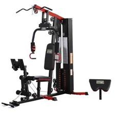 Equipo de Gimnasio en Casa, Multifuncional Entrenamiento Cuerpo Completo Peso 122.5LBS Negro