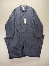 Dickies Long Sleeve Deluxe Coverall Mens 2XL Regular Blue Poly Cotton Workwear