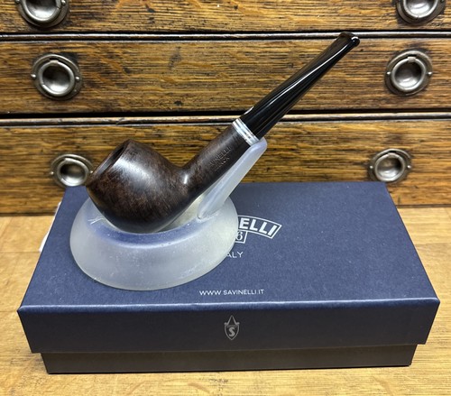 Savinelli Bianca Smooth Apple 207 (6mm) Italian Estate Pipe 🇮🇹