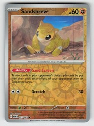 Sandshrew 027/165 Common Reverse Holo SV: Scarlet & Violet 151