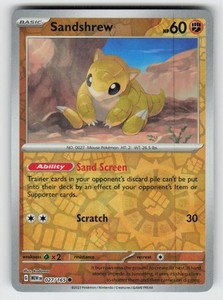 Sandshrew 027/165 Common Reverse Holo SV: Scarlet & Violet 151