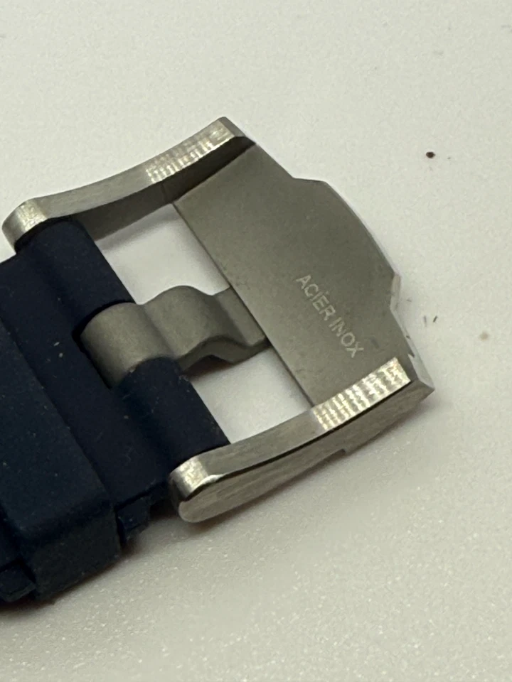 Correa de goma Audemars Piguet azul marino + hebilla Tang Royal Oak Offshore 28/22 Foto 4 de 4