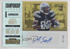 2017 Panini Contenders Championship Ticket 47/49 Artavis Scott #276 Auto 1o3