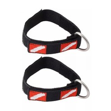 2Pcs Scubas Diving Adjustable Wrist Strap with Rings Diving Camera Wrist Strap