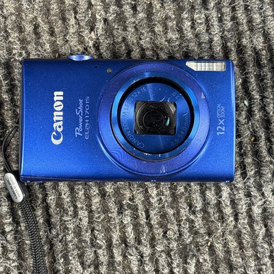 #ad #ad Canon PowerShot ELPH 170 IS Digital Camera Blue PARTS ONLY READ $79.95
